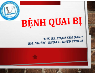 Slide bài giảng môn Bệnh truyền nhiễm về "Bệnh quai bị" | Đại học Y dược thành phố Hồ Chí Minh