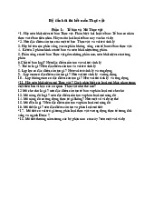 Bộ Câu Hỏi Thi Hết Môn Thực Vật | Sinh trưởng và phát triển thực vật | Trường Đại học Khoa học Tự nhiên, Đại học Quốc gia Hà Nội