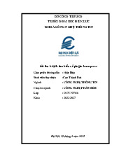 Tìm hiểu về plugin LearnPress | Môn phần mềm mã nguồn mở | Đại học Điện lực