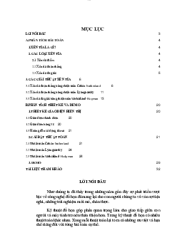 Báo cáo Kỹ thuật đồ họa đề tài "Dùng tool và ngôn ngữ lập trình viết một ứng dụng liên quan đến xén tỉa 2D và 3D"