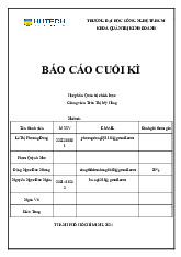 Bài báo cáo cuối kì học phần Quản trị chiến lược | Đại học Công nghệ Thành phố Hồ Chí Minh | Khoa Quản trị kinh doanh