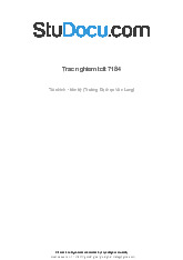 Đề cương trắc nghiệm môn Tài chính - Tiền tệ | Trường Đại học Văn Lang