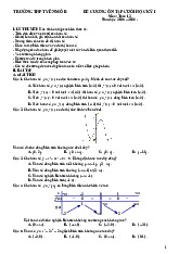 Đề cương cuối học kỳ 1 Toán 12 năm 2025 – 2026 trường THPT Yên Mô B – Ninh Bình