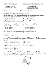 Đề giữa kỳ 2 Toán 12 năm 2024 – 2025 trường THPT Ngọc Lặc – Thanh  có đáp án