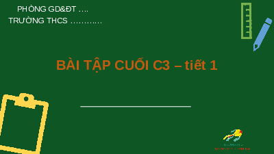 Giáo án điện tử Toán 6 Cánh diều: Bài tập cuối chương 3 (tiết 1)
