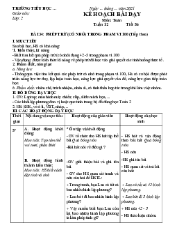 Giáo án Toán 2 sách Cánh diều (Cả năm) | Tuần 12