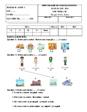 Đề kiểm tra định kì cuối học kì I môn Tiếng Anh 4 (Đề 2) năm học 2025 - 2026
