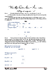 Bài tập Điện hóa - Ăn mòn | Hoá Lý 1 | Trường Đại học Khoa học Tự nhiên, Đại học Quốc gia Hà Nội