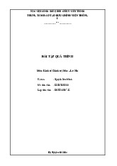 Bài tập quá trình môn Kinh tế chính trị Mác – Lenin | Học viện Công Nghệ Bưu Chính Viễn Thông