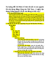 Tư tưởng Hồ Chí Minh về Xây dựng Đảng Cộng sản Việt Nam | Môn Tư tưởng Hồ Chí Minh - Đại học Kinh Tế Quốc Dân