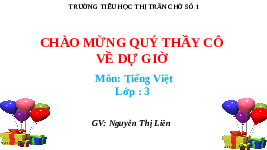Giáo án điện tử Tiếng Việt 3 Tập 1 Bài 11 Kết nối tri thức: Lời giải toán đặc biệt - Đọc