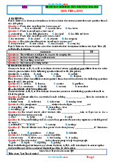 Bộ 10 đề ôn tập cuối HK1 - Tiếng anh 9