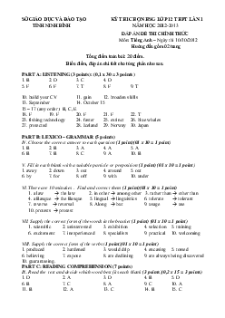 (Đáp án vòng 2) Đề thi chọn đội tuyển dự thi Học sinh giỏi quốc gia THPT tỉnh Ninh Bình năm học 2012-2013