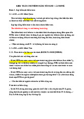 Kiểm Toán Chu Trình Hàng Tồn Kho Và Chi Phí môn Kinh tế vi mô 1 | Học viện Tài chính
