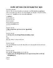 Mẫu 2. Phiếu ý kiến bạn đọc môn Tiếng Anh  | Học viện Nông nghiệp Việt Nam