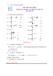 Bài tập Hàm liên tục | Giải tích 1 | Đại học Bách Khoa Hà Nội