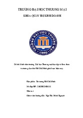 Sinh viên trường Đại học Thương mại học tập và làm theo tư tưởng đạo đức Hồ Chí Minh giai đoạn hiện nay | Bài thảo luận tư tưởng Hồ Chí Minh