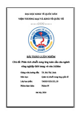 Phân tích chuỗi cung ứng toàn cầu của ngành công nghiệp thời trang và của Adidas | Môn Quản trị chuỗi cung ứng quốc tế - Đại học Kinh Tế Quốc Dân