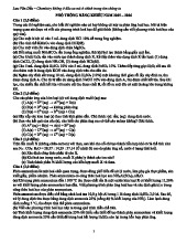 Bài tập Phổ thông năng khiếu năm 2025 – 2026 môn Hoá học lớp 9