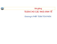 Bài 3: Tích phân xác định và định lý cơ bản của giải thích | Đại học Kinh tế Quốc dân