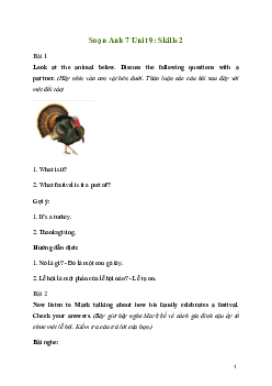 Giải Tiếng Anh 7 Unit 9: Skills 2 | Global Success