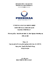 Kinh Doanh dịch vụ trải nghiệm MotoBay tại điểm du lịch | Bài tiểu luận học phần Kỹ năng Khởi nghiệp và lãnh đạo | Trường Đại học Phenikaa | Khoa Du Lịch