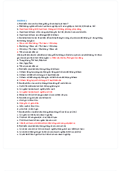 Bộ câu hỏi trắc nghiệm ôn tập học phần Nguyên lý kế toán