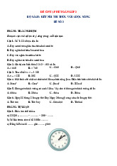 Đề ôn hè Toán 3 lên 4 - Đề 3