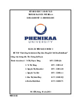 Báo cáo Tiểu luận Nhóm 8: Phân Tích Tài Chính Tập Đoàn Petrolimex. Môn Kinh doanh quốc tế | Đại học Trường Đại học Phenika.