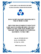 Báo cáo tiểu luận môn đạo đức kinh doanh và trách nhiệm xã hội | Trường Đại học Văn hóa Hà Nội