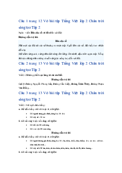 Giải VBT môn Tiếng việt 2 học kì 2-  Bài 3: Bên cửa sổ | Chân trời sáng tạo