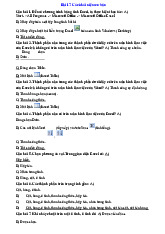 Tài liệu ôn thi Excel | Đại học Kinh tế kỹ thuật công nghiệp