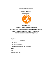 Đề Tài: Phân Tích Tình Huống Phát Hành Cổ Phiếu Nhằm Tăng Vốn Điều Lệ Trên Thị Trường Chứng Khoán Việt Nam| HVNH