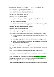 Lý thuyết Kinh tế vi mô | Trường Đại học Mở Thành phố Hồ Chí Minh