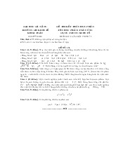 Đề thi kết thúc học phần môn Toán ứng dụng trong kinh tế | Trường Đại học Kinh tế - Đại học Đà Nẵng