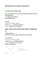 Bài tập Hóa học 10: Đồng vị (Có đáp án)