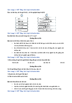 Giải VBT môn Tiếng việt 2 - Bài 9: Vè chim | Kết nối tri thức