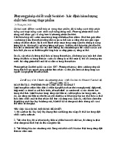 Phương pháp chiết xuất Soxhlet và xác định hàm lượng chất béo trong thực phẩm Môn: Hóa phân tích | Trường: Học Viện nông nghiệp Việt Nam