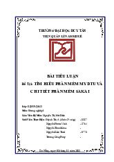 Nghiên cứu phần mềm MyDTU và Sakai - Tiểu luận Hướng nghiệp 1 (K29HP-QLC)