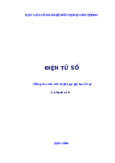 Giáo trình Điện tử số (Mạch logic) | Học viện Công Nghệ Bưu Chính Viễn Thông