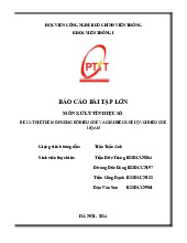 Báo cáo Thiết kế mô phỏng bộ điều chế và giải điều chế IQ với điều chế 16QAM môn Xử lý tín hiệu số | Học viện Công Nghệ Bưu Chính Viễn Thông