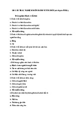 Đề thi - 100 câu trắc nghiệm (bao gồm đáp án) môn Hành vi tổ chức | Học viện Ngân hàng