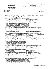 Đề thi thử tốt nghiệp THPT 2025 môn Địa lí lần 1 Sở GD&ĐT Thái Nguyên