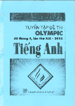 Tuyển tập đề thi Olympic 30 tháng 4, lần thứ XIX - 2013