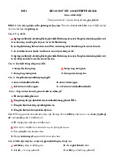 Đề thi thử tốt nghiệp THPT 2025 môn Sinh học bám sát đề minh họa - Đề 8