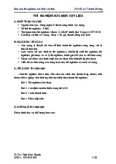 Báo cáo thí nghiệm sức bền vật liệu | Đại học Kiến Trúc TP.HCM