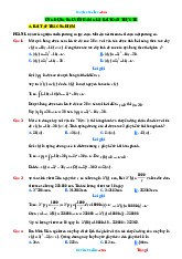 Các Dạng Bài Tập Ứng Dụng Nguyên Hàm Để Giải Toán Thực Tế Lớp 12 Giải Chi Tiết