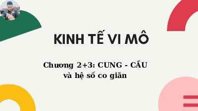 KINH TẾ VI MÔ chương 23