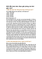 Miền Bắc hoàn toàn được giải phóng vào thời gian nào?