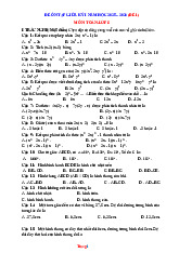 Bộ Đề Ôn Tập Toán 8 Giữa HK1 Năm 2025-2026 Có Đáp Án Và Ma Trận Đặc Tả